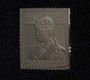 Magyar Királyi Posta 25 filléres aranyozott ezüst bélyegérem