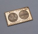 1980-as bélyegérem Szovjet-Magyar Közös Űrrepülés, ezüstbélyeg