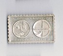 1980-as blyegrem Szovjet-Magyar Kzs rrepls, ezstblyeg